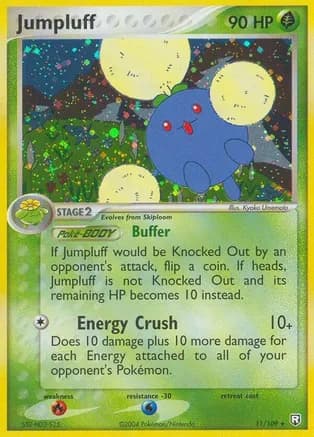 Jumpluff — EX Team Rocket Returns Pokémon TCG card by Kagemaru Himeno