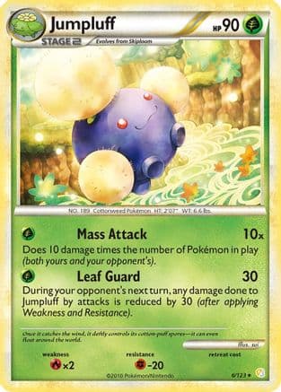 Jumpluff — HeartGold SoulSilver Pokémon TCG card by sui