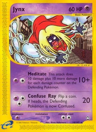 Jynx — Aquapolis Pokémon TCG card by Hisao Nakamura