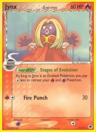 Jynx (Delta Species) — EX Dragon Frontiers