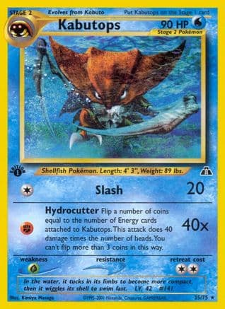 Kabutops (25) — Neo Discovery