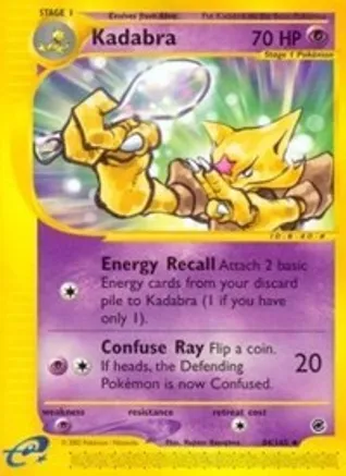 Kadabra — Expedition Pokémon TCG card by Hajime Kusajima