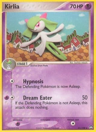 Kirlia — EX Power Keepers Pokémon TCG card by Sachiko Adachi