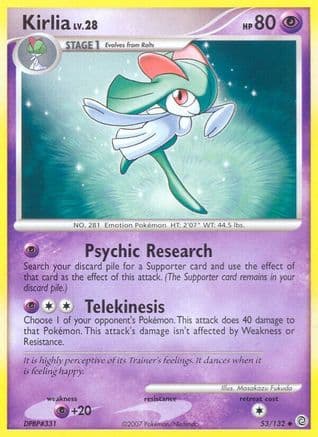 Kirlia — Secret Wonders Pokémon TCG card by match