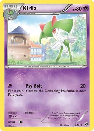 Kirlia — Plasma Storm Pokémon TCG card by 0313