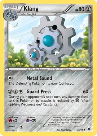 Klang — Emerging Powers Pokémon TCG card by Kouki Saitou