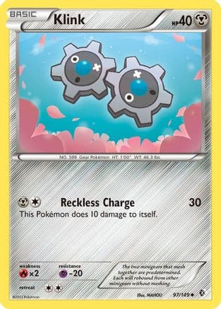 Klink — Boundaries Crossed Pokémon TCG card by MAHOU