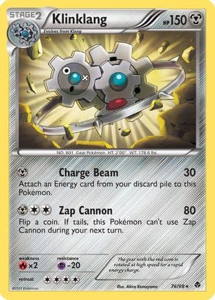 Klinklang — Emerging Powers Pokémon TCG card by Akira Komayama