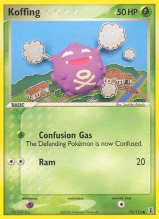 Koffing — EX Delta Species Pokémon TCG card by Sachiko Adachi