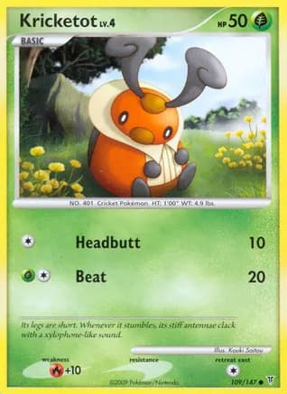 Kricketot — Supreme Victors Pokémon TCG card by Kouki Saitou