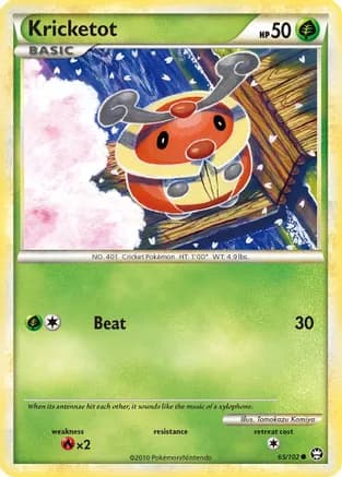 Kricketot — Triumphant Pokémon TCG card by Tomokazu Komiya