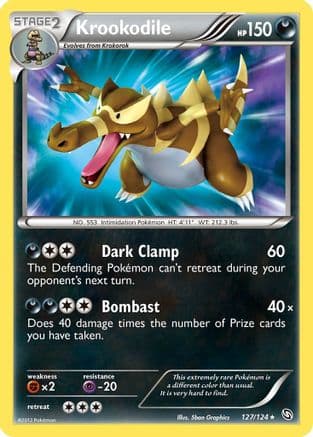 Krookodile — Dragons Exalted Pokémon TCG card by 5ban Graphics