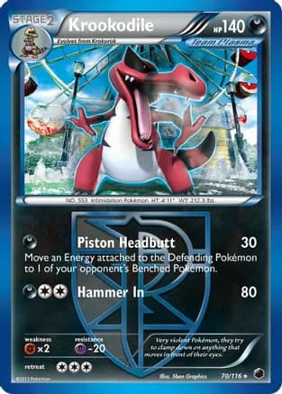 Krookodile (Team Plasma) — Plasma Freeze