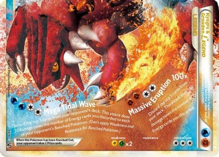 Kyogre & Groudon Legend (Bottom) — Pokémon TCG card