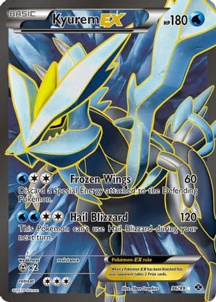 Kyurem EX (96 Full Art) — Next Destinies Pokémon TCG card by 5ban Graphics