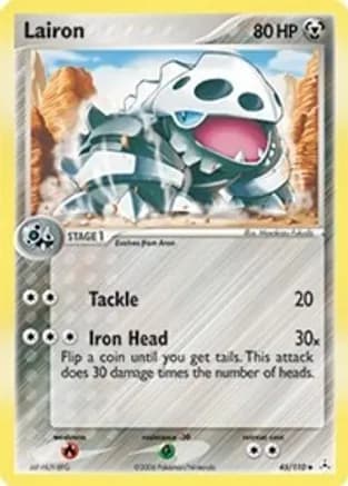 Lairon — EX Holon Phantoms Pokémon TCG card by Masakazu Fukuda