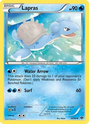 Lapras (26) — Next Destinies Pokémon TCG card by Mizue