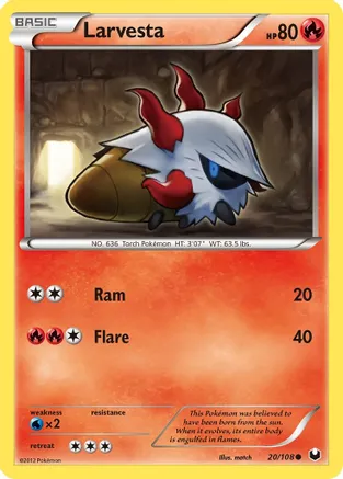 Larvesta (20) — Dark Explorers