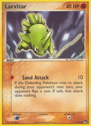 Larvitar — POP Series 1 Pokémon TCG card by Hisao Nakamura