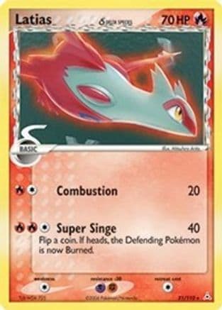 Latias (Delta Species) — Holon Phantoms Pokémon TCG card by Mitsuhiro Arita