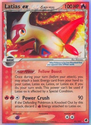 Latias ex (Delta Species) — Pokémon TCG card