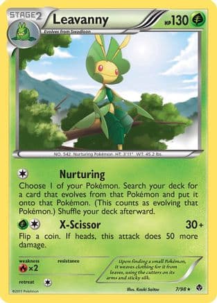 Leavanny (7) — Emerging Powers Pokémon TCG card by Kouki Saito
