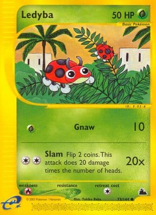 Ledyba (73) — Skyridge Pokémon TCG card by Yukiko Baba