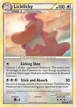 Lickilicky — Triumphant Pokémon TCG card by Atsuko Nishida