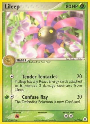 Lileep — Legend Maker Pokémon TCG card by Atsuko Nishida