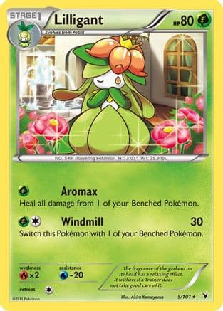 Lilligant — Noble Victories Pokémon TCG card by You Iribi