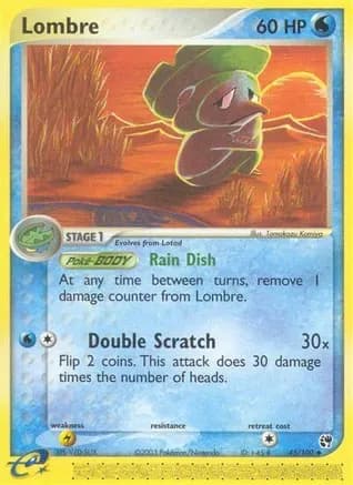 Lombre - 45/100 — EX Sandstorm Pokémon TCG card by Tomokazu Komiya
