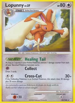 Lopunny — Legends Awakened Pokémon TCG card by Kouki Saitou