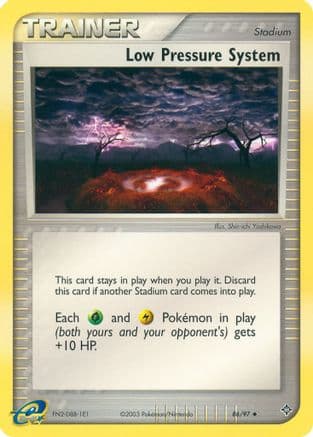 Low Pressure System — Dragon Pokémon TCG card by Shin-ichi Yoshikawa