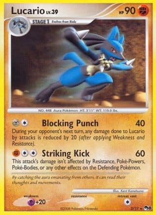 Lucario — POP Series 8 Pokémon TCG card by Kent Kanetsuna