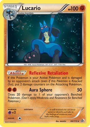 Lucario — Legendary Treasures Pokémon TCG card by MAHOU