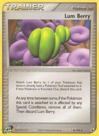 Lum Berry — EX Ruby and Sapphire Pokémon TCG card by Kazuo Yazawa
