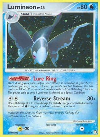 Lumineon — Mysterious Treasures Pokémon TCG card by Mitsuhiro Arita