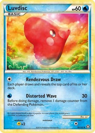 Luvdisc — Triumphant Pokémon TCG card by Mizue