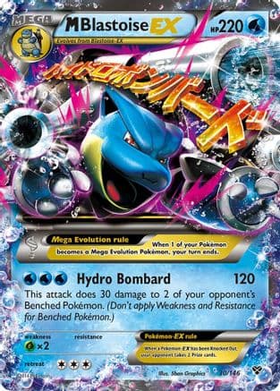 M Blastoise EX — XY Base Set Pokémon TCG card by Sban Graphics