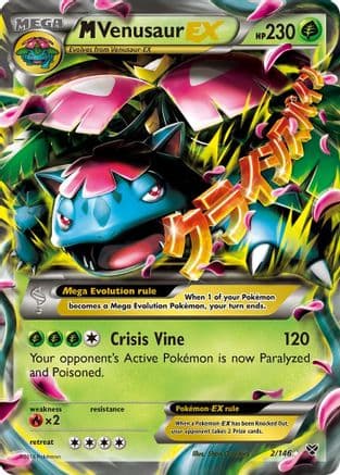 M Venusaur EX — XY Base Set Pokémon TCG card by Shizurow