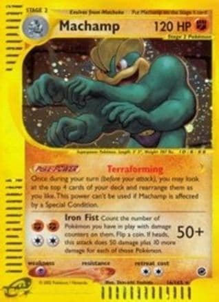 Machamp (16) — Expedition Pokémon TCG card by Shin-ichi Yoshida