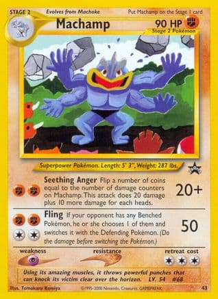 Machamp — WoTC Promo Pokémon TCG card by Tomokazu Komiya