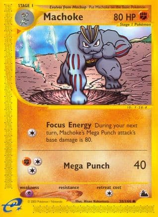 Machoke — Skyridge Pokémon TCG card by Hisao Nakamura