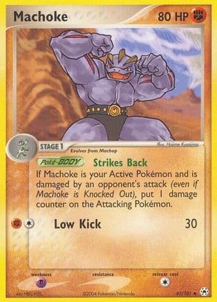 Machoke — Hidden Legends Pokémon TCG card by Mitsuhiro Arita