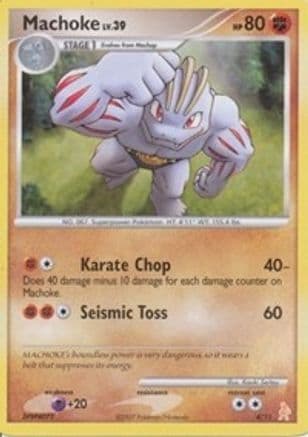 Machoke — DP Trainer Kit: Manaphy & Lucario Pokémon TCG card by Kagemaru Himeno