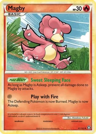 Magby — Triumphant Pokémon TCG card by Masakazu Fukuda
