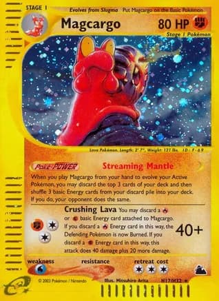 Magcargo (H17) — Skyridge Pokémon TCG card by Mitsuhiro Arita