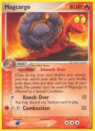 Magcargo - 020/107 — EX Deoxys Pokémon TCG card by Aya Kusube