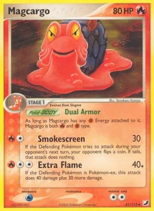 Magcargo — EX Unseen Forces Pokémon TCG card by Tomokazu Komiya