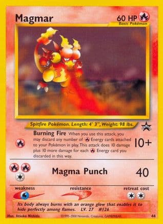 Magmar — WoTC Promo Pokémon TCG card by Yukiko Baba